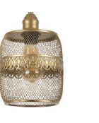 Berk-16400-4 goldener Kronleuchter - H.32 bis 111 cm