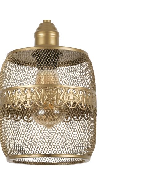 Berk-16400-4 goldener Kronleuchter - H.32 bis 111 cm