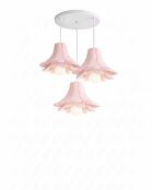 Kronleuchter LM-06-LT-30 puderrosa -H.10 bis 120 cm