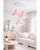 Kronleuchter LM-06-LT-30 puderrosa -H.10 bis 120 cm