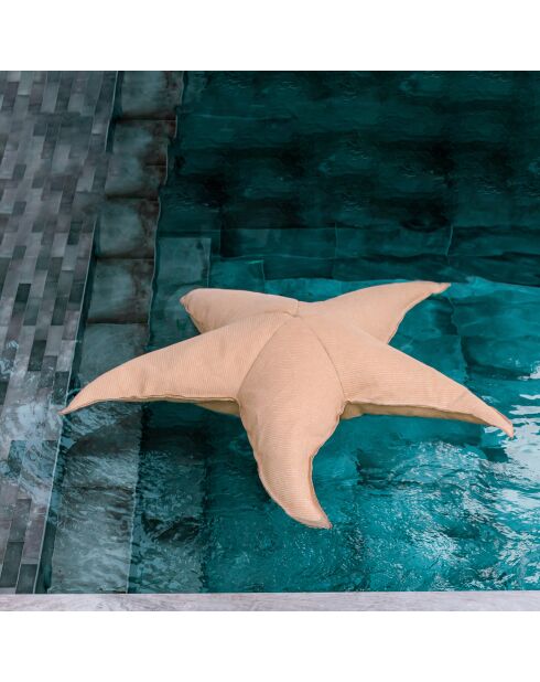 Coussin étoile de mer Raphia RS2 beige - 70cm