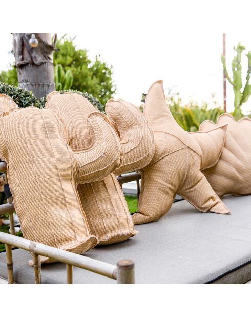 Coussin étoile de mer Raphia RS2 beige - 70cm