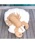 Cuscino aragosta beige Raphia RS1 - 90x50x15cm