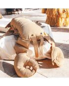 Cuscino aragosta beige Raphia RS1 - 90x50x15cm