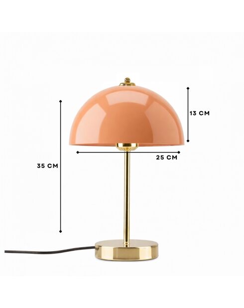 Lampe de table 242522 saumon doré -H.35 cm