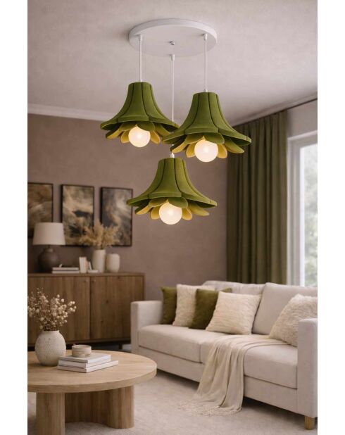 Kronleuchter LM-08-LT-30 khaki -H.10 bis 120 cm