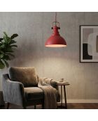 Kure-30-3710-D roter Kronleuchter -H.40 bis 90 cm