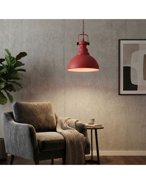 Kure-30-3710-D roter Kronleuchter -H.40 bis 90 cm