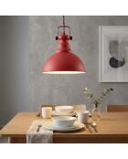 Kure-30-3710-D roter Kronleuchter -H.40 bis 90 cm