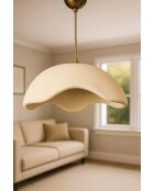 Lampadario crema BK239 -H.20 a 65 cm