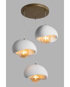 Candelabro Beton 3-Antique en oro envejecido -H.35 a 120 cm