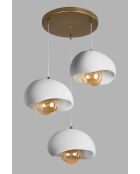 Candelabro Beton 3-Antique en oro envejecido -H.35 a 120 cm