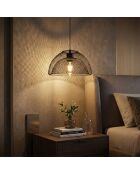 Kronleuchter Berk-16400-8-A schwarz -H.22 bis 102 cm