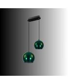 Orbıt-15-20-16300-D groene kroonluchter -H.40 tot 105 cm