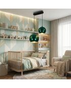 Orbıt-15-20-16300-D groene kroonluchter -H.40 tot 105 cm