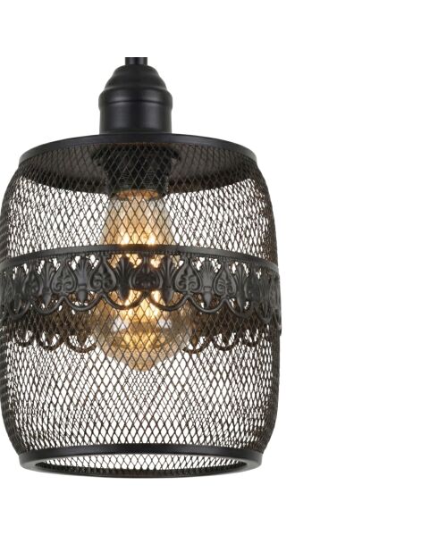 Berk-16400-4-A schwarzer Kronleuchter -H.32 bis 111 cm