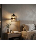 Berk-16400-4-A schwarzer Kronleuchter -H.32 bis 111 cm