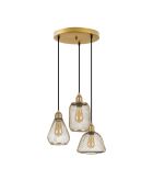 Berk-16401-2 goldener Kronleuchter-55 x 55 x 130 cm