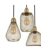 Berk-16401-2 goldener Kronleuchter-55 x 55 x 130 cm