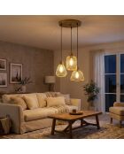 Berk-16401-2 goldener Kronleuchter-55 x 55 x 130 cm