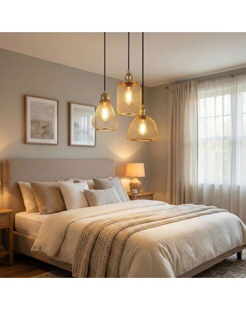 Berk-16401-2 goldener Kronleuchter-55 x 55 x 130 cm