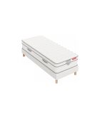 Pack Matelas HSILVER 30cm + sommier blanc - 90x190cm
