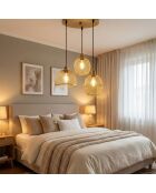 Berk-16401-1 vergoldeter Kronleuchter-55 x 55 x 130 cm