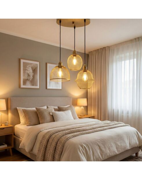 Berk-16401-1 vergoldeter Kronleuchter-55 x 55 x 130 cm