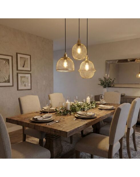 Berk-16401-1 vergoldeter Kronleuchter-55 x 55 x 130 cm