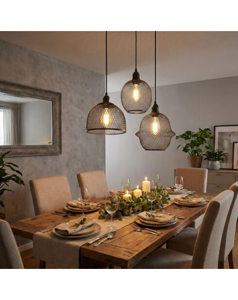 Kronleuchter Berk-16401-1-A schwarz-55 x 55 x 130 cm