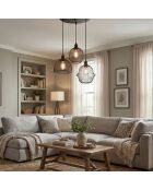 Kronleuchter Berk-16401-1-A schwarz-55 x 55 x 130 cm