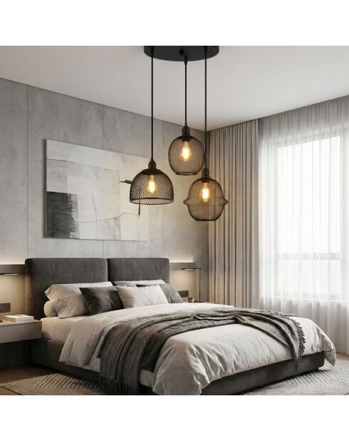 Kronleuchter Berk-16401-1-A schwarz-55 x 55 x 130 cm