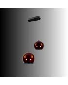 Orbit Chandelier-15-20-16300-Bordeaux -H.40 tot 105 cm