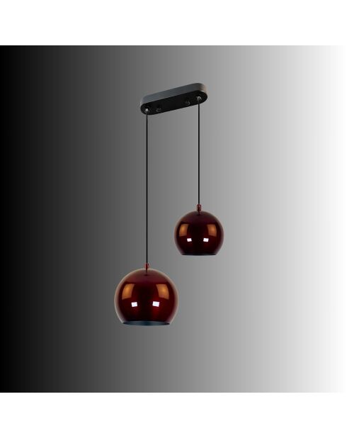 Orbit Chandelier-15-20-16300-Bordeaux -H.40 tot 105 cm