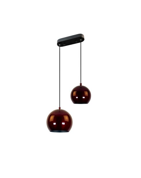 Orbit Chandelier-15-20-16300-Bordeaux -H.40 tot 105 cm