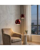 Orbit Chandelier-15-20-16300-Bordeaux -H.40 tot 105 cm