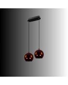 Orbıt-15-16300-E Bordeaux kroonluchter -H.35 tot 100 cm