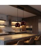 Orbıt-15-16300-E Bordeaux kroonluchter -H.35 tot 100 cm