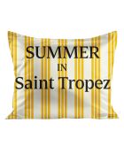 Summer in St Tropez rechthoekige poef met print - 160x130cm