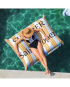 Summer in St Tropez rechthoekige poef met print - 160x130cm