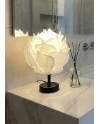 MAG0003 weiß/schwarze Tischlampe -H.30 cm