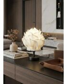 MAG0003 weiß/schwarze Tischlampe -H.30 cm