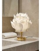 Lampe de table MAG0002 blanc doré brillant -H.30 cm