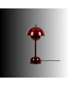 Lámpara de mesa Eylul-15681-E Burgundy-E, 20 x 20 x 40 cm