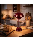 Lámpara de mesa Eylul-15681-E Burgundy-E, 20 x 20 x 40 cm