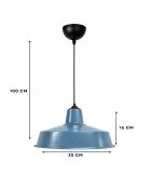 Lámpara 242631 azul - H.100 cm