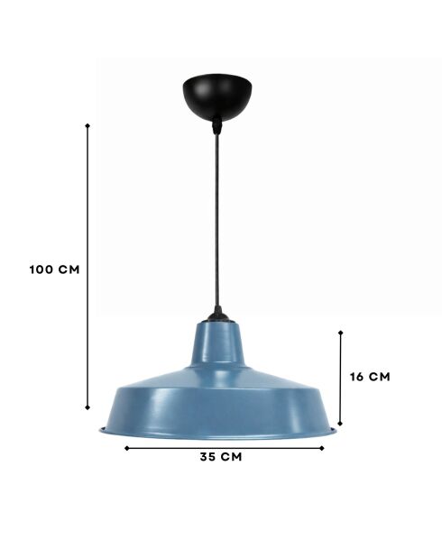 Lámpara 242631 azul - H.100 cm