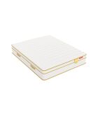 Matelas HGOLD 30cm micro ressorts ensachés et mousse mémoire de forme HD blanc doré - 180x200cm