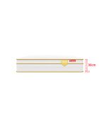 Matelas HGOLD 30cm micro ressorts ensachés et mousse mémoire de forme HD blanc doré - 180x200cm