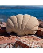 Cuscino a conchiglia Raphia RS3 beige - 70x55x15cm